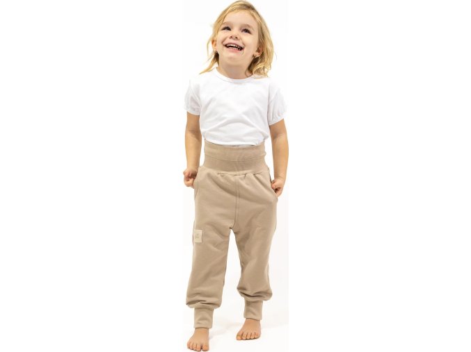ESITO | Rostoucí tepláky Mono Beige (Velikost 86)