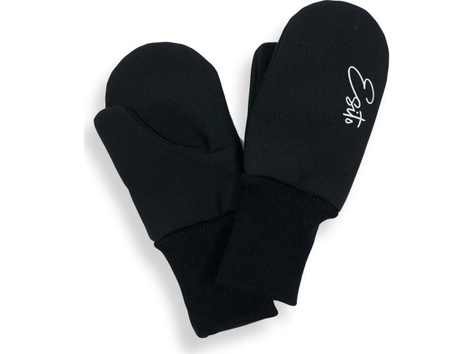ESITO | Palcové rukavice softshell Black (Velikost 2 - 3 roky)