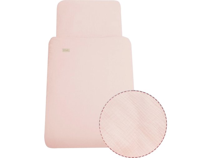 ESITO Luxusní dětské mušelínové povlečení Pink - 100 x 135, 60 x 40 cm