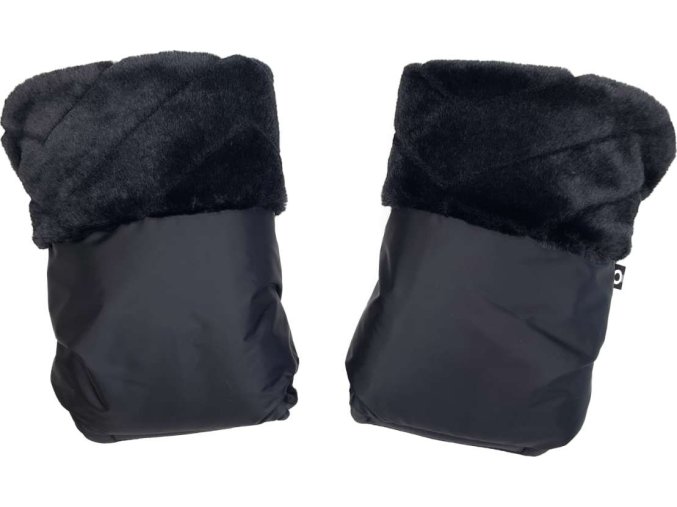 rukavice na kočárek Fur Black 4289