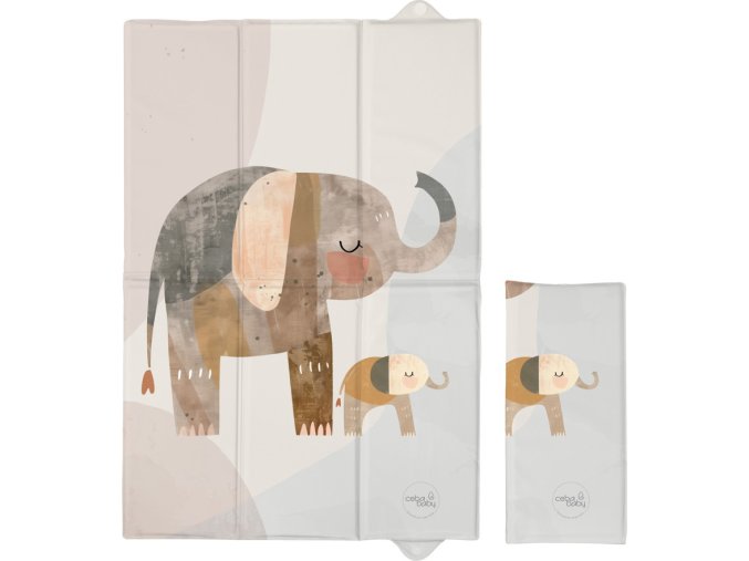 CEBA CEBA Podložka přebalovací cestovní (60x40) Basic Elephant Family