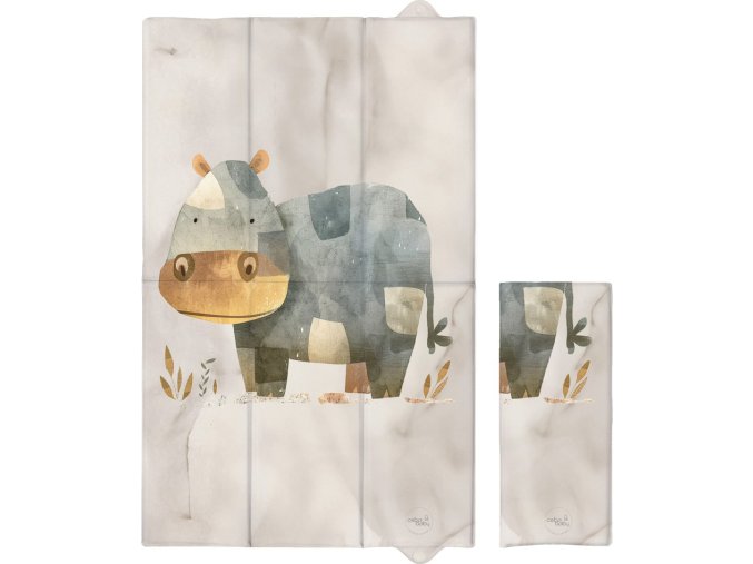 CEBA CEBA Podložka přebalovací cestovní (80x50) Basic Cosy Hippo
