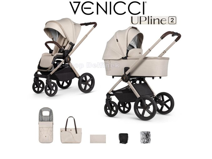 venicci upline 2 2 in 1 pushchair stone beige 38547..