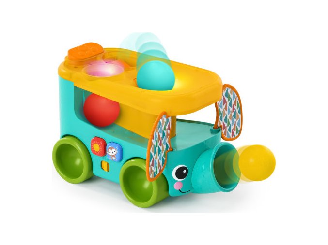 BRIGHT STARTS BRIGHT STARTS Autíčko vkládací s míčky Pop & Roll Safari Bus™ 6m+