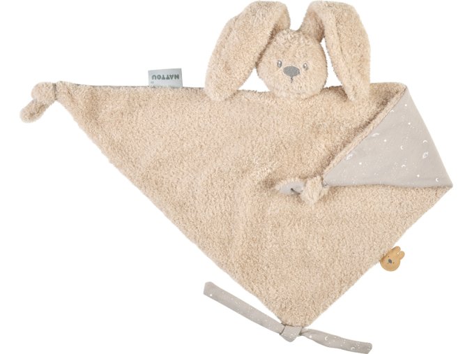 NATTOU NATTOU Mazlíček maxi Lapidou Teddy Glow pískový 65 x 40 cm, 0 m+