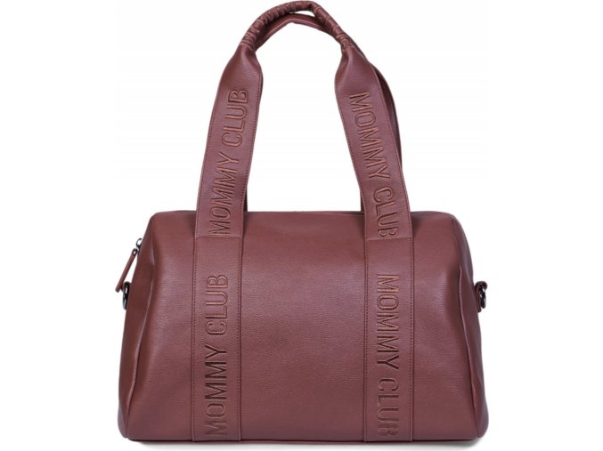 Childhome Přebalovací taška Mommy Club Signature Vegan Leather Dark Brown