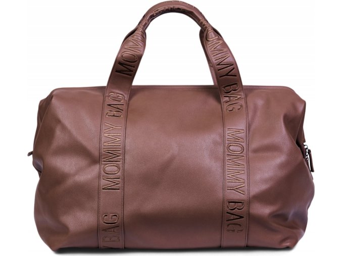 Childhome Přebalovací taška Mommy Bag Signature Vegan Leather Dark Brown