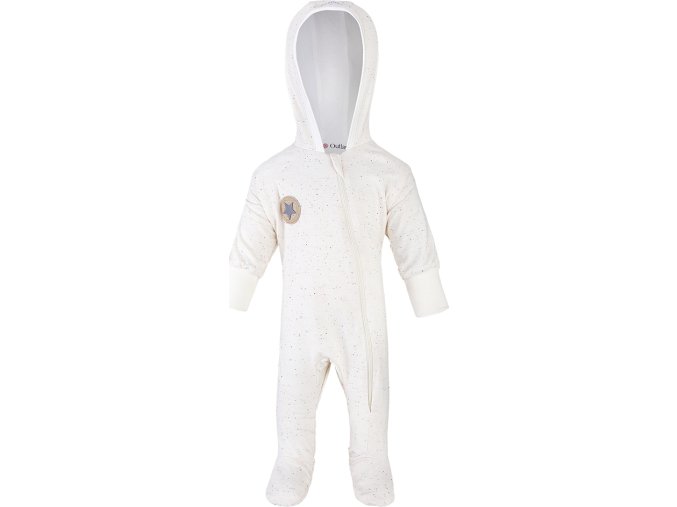 Little Angel overal podšitý DR Outlast® - krémová barevné tečky/bílá káva (Velikost 56)