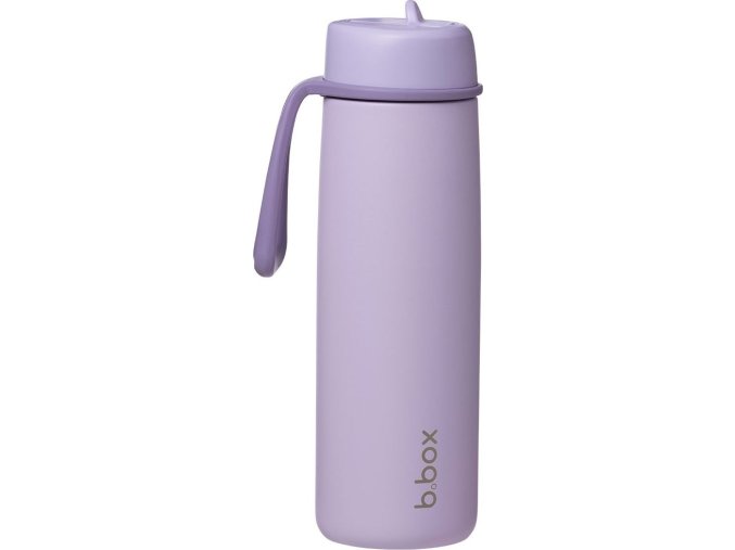 Nerezová termolahev s brčkem 690 ml - lilac love