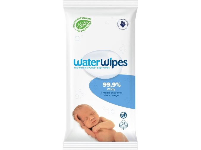 WATERWIPES WATERWIPES Vlhčené ubrousky bez obsahu plastů 28 ks