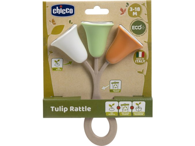 CHICCO CHICCO Chrastítko Tulipán Eco+ 3m+
