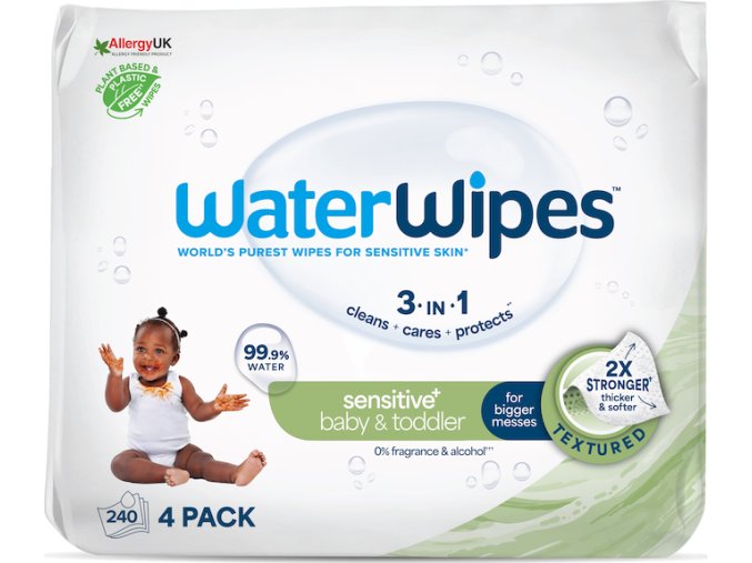 WATERWIPES 4x WATERWIPES Ubrousky vlhčené bez obsahu plastů Soapberry 60 ks (240 ks)