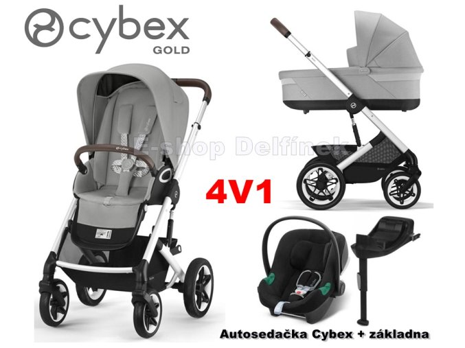 Kočárek Cybex Talos Stone Grey s hlubokou korbou