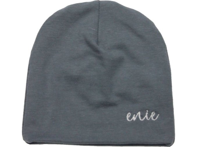 enie baby Dětská čepice BAMBOO 0-3m šedá