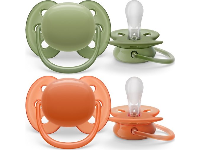 PHILIPS AVENT Philips AVENT Šidítko Ultrasoft Premium neutral 18m+, 2 ks