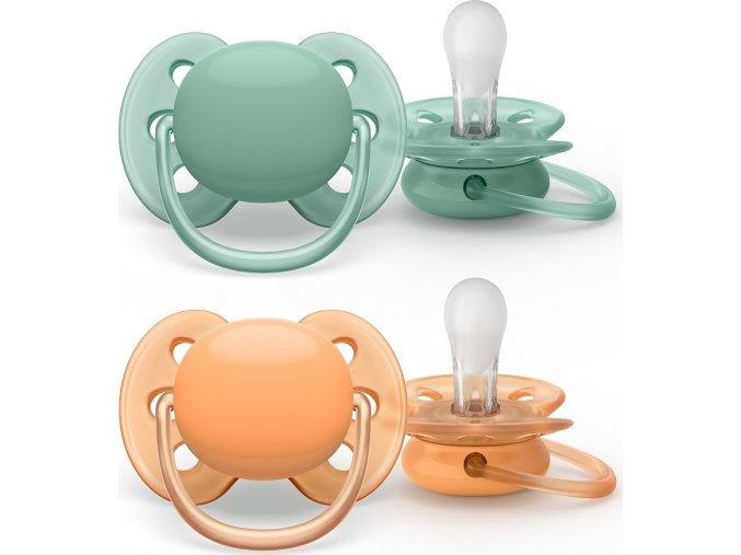 PHILIPS AVENT Philips AVENT Šidítko Ultrasoft Premium neutral 0-6m, 2 ks