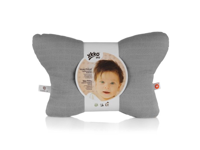 Dětský polštář XKKO BMB - Grey