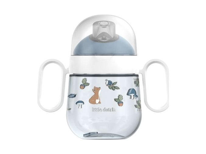 Little Dutch Hrnek s pítkem 200 ml Forest Friends