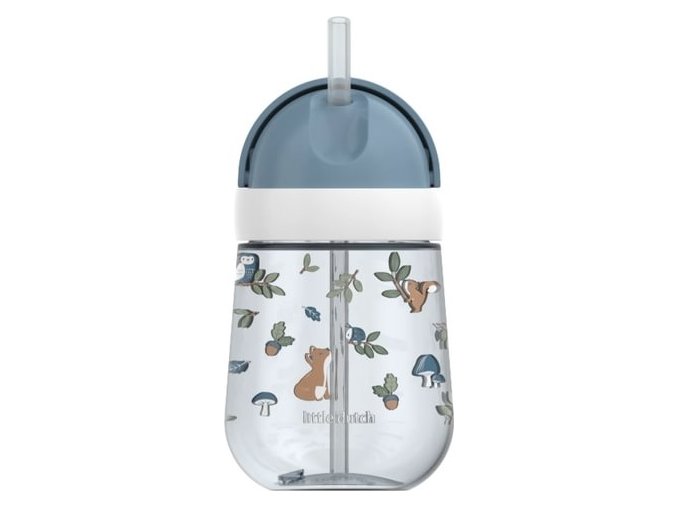 Little Dutch Hrnek s brčkem 300 ml 9m+ Forest Friends