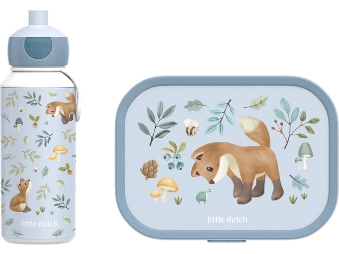 Little Dutch Svačinový set (láhev 400ml+box) Forest Friends