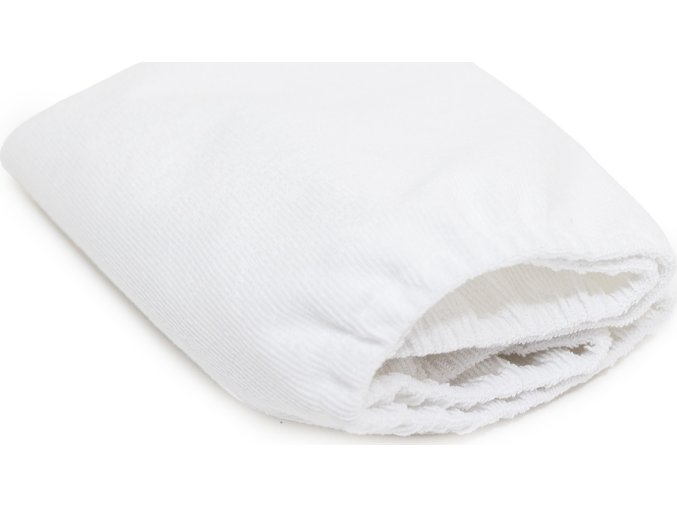 ESITO Nepropustné prostěradlo do kočárku froté White 41 x 87 cm - 41 x  87 cm