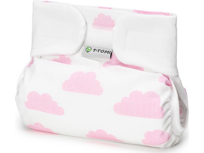 T-TOMI Ortopedické abdukční kalhotky - suchý zip Pink clouds (5-9kg)