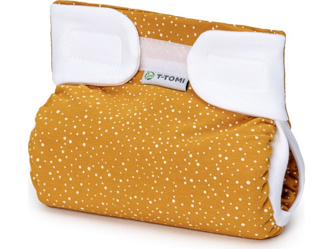 T-TOMI Ortopedické abdukční kalhotky - suchý zip Mustard (do 3kg)