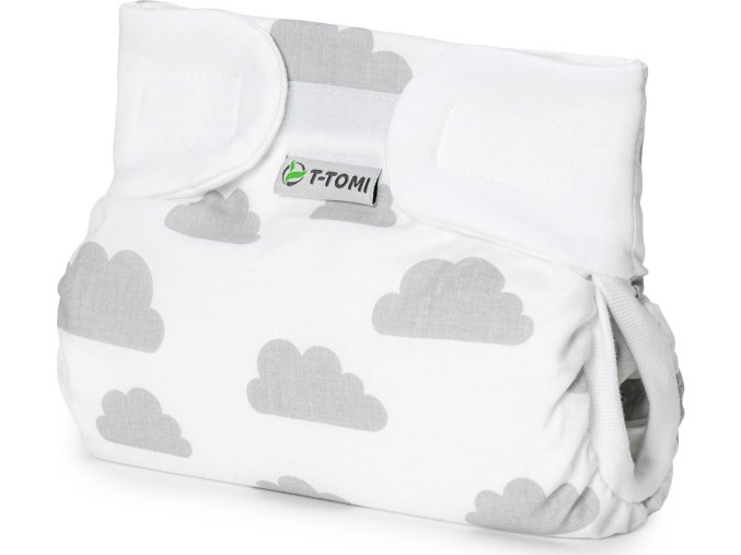 T-TOMI Ortopedické abdukční kalhotky - suchý zip Grey clouds (do 3kg)
