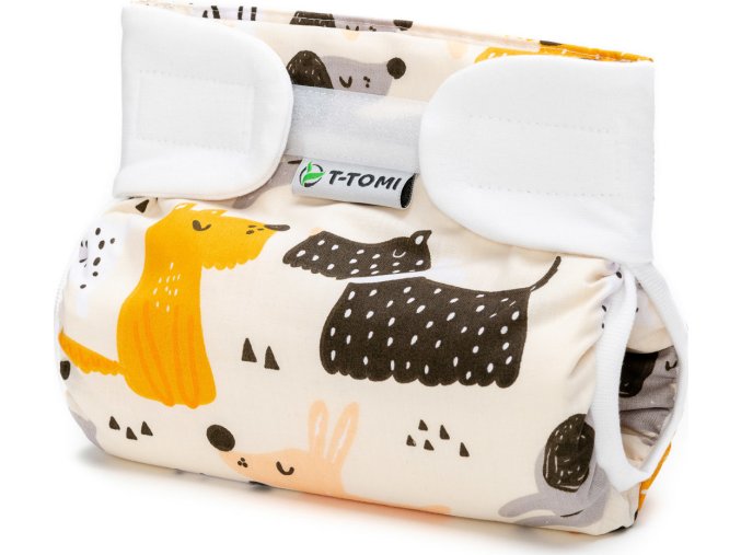 T-TOMI Ortopedické abdukční kalhotky - suchý zip Dogs (5-9kg)