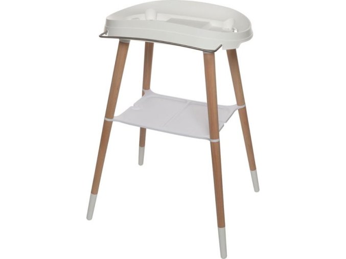 Bebe-Jou Sada vaničky Sense Light Grey a stojanu Sense White