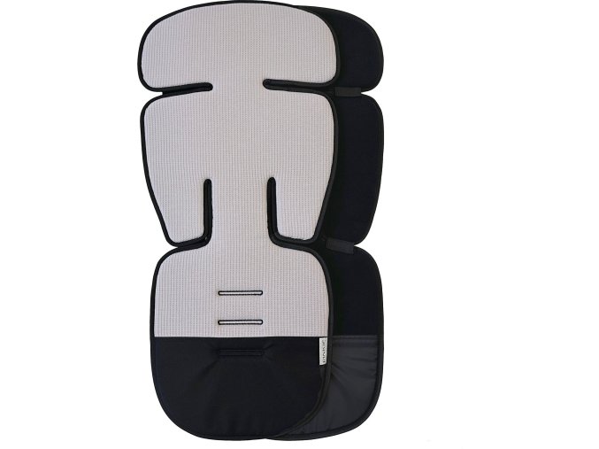 podložka do kočárku Label Grey/Black