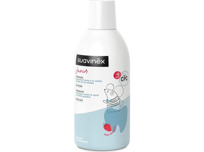 SUAVINEX | Dětská ústní voda s příchutí jahody – 500 ml