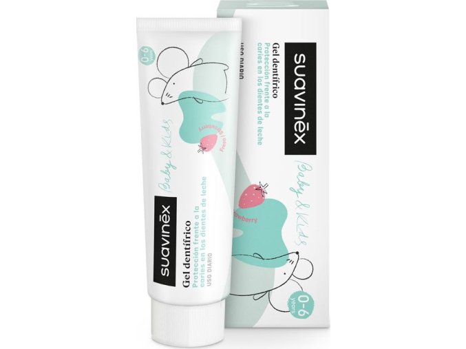 SUAVINEX | Dětská zubní pasta BABY/KIDS  s jahodovou příchutí - 50 ml