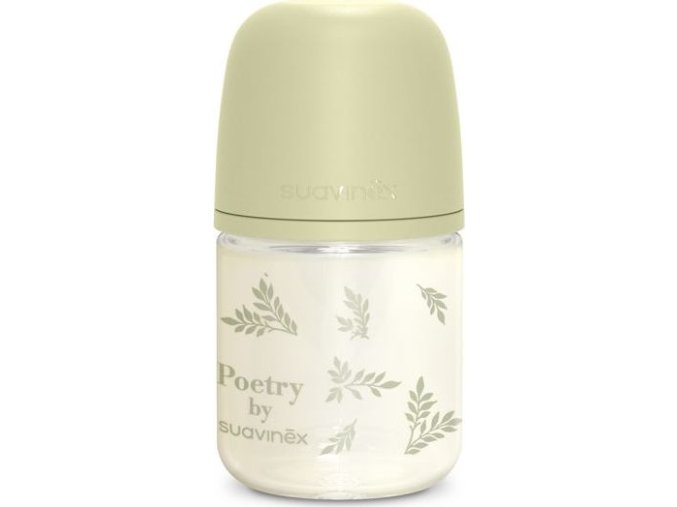 SUAVINEX | Láhev sklo POETRY 120 ml fyziologická SX PRO +0 SF - zelená (Varianta SUAVINEX | Láhev sklo POETRY 120 ml fyziologická SX PRO +0 SF - zelená)