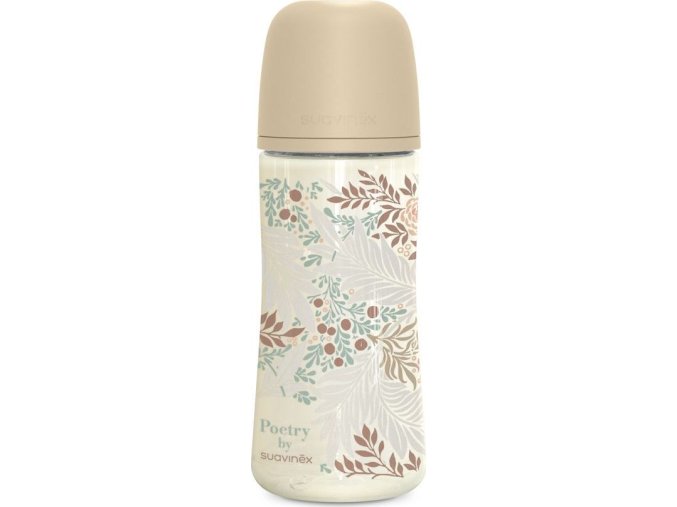 SUAVINEX | Kojenecká láhev POETRY 360ml FYZIOL PRŮTOK L - krémová (Varianta SUAVINEX | Kojenecká láhev POETRY 360ml FYZIOL PRŮTOK L - krémová)