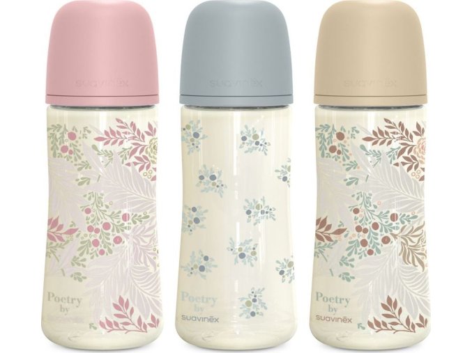 SUAVINEX | Kojenecká láhev POETRY 360ml FYZIOL PRŮTOK L