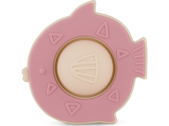 PETITEMARS PETITE&MARS Hračka silikonová Fish Fiona Dusty Rose 6m+