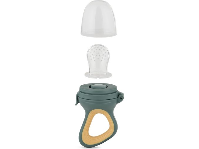 PETITEMARS PETITE&MARS Dudlík silikonový na krmení Fruzi Green&Ochre 6m+