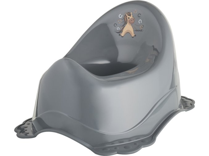 MALTEX MALTEX Nočník protiskluzový s hudbou Koník Minimal - steel grey