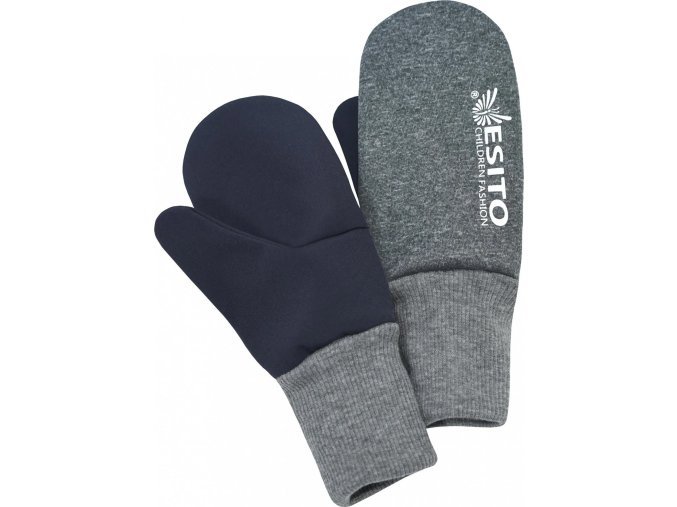 ESITO | Palcové rukavice softshell DUO Grey (Velikost 2 - 3 roky)