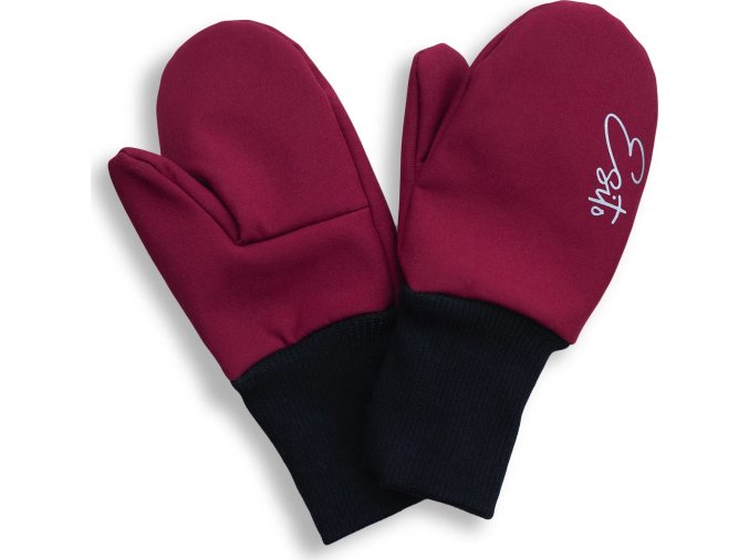ESITO | Palcové rukavice softshell Fuchsie (Velikost 2 - 3 roky)