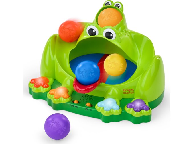 BRIGHT STARTS BRIGHT STARTS Hračka interaktivní Poppin' Ball Frog™ 6m+
