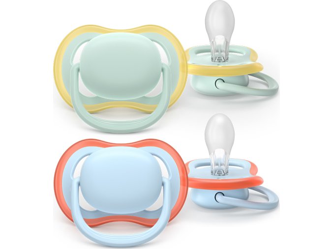 PHILIPS AVENT Philips AVENT Šidítko Ultra air modrá/zelená 0-6m, chlapec, 2ks