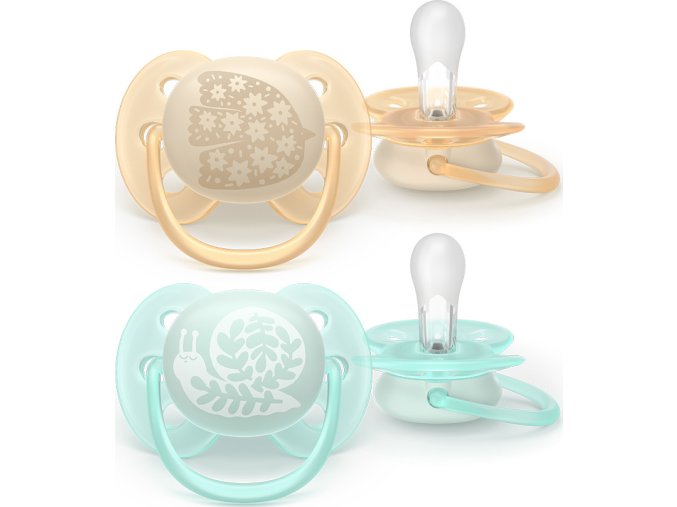 PHILIPS AVENT Philips AVENT Šidítko Ultrasoft Premium neutral 0-6m obrázek, 2 ks