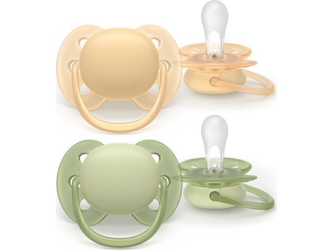 PHILIPS AVENT Philips AVENT Šidítko Ultrasoft Premium neutral 6-18m, 2 ks