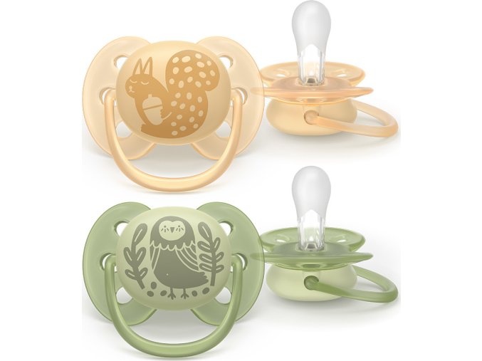 PHILIPS AVENT Philips AVENT Šidítko Ultrasoft Premium neutral 6-18m obrázek, 2 ks