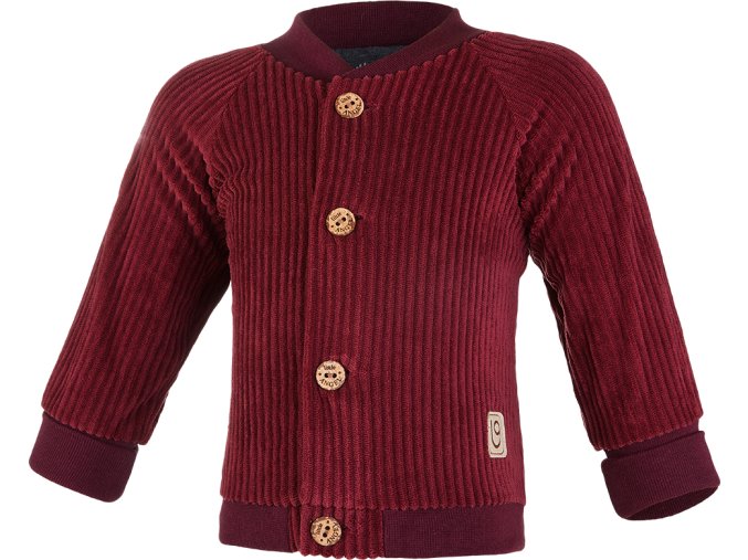 Little Angel kabátek podšitý manšestr Outlast® - bordó (Velikost 68)