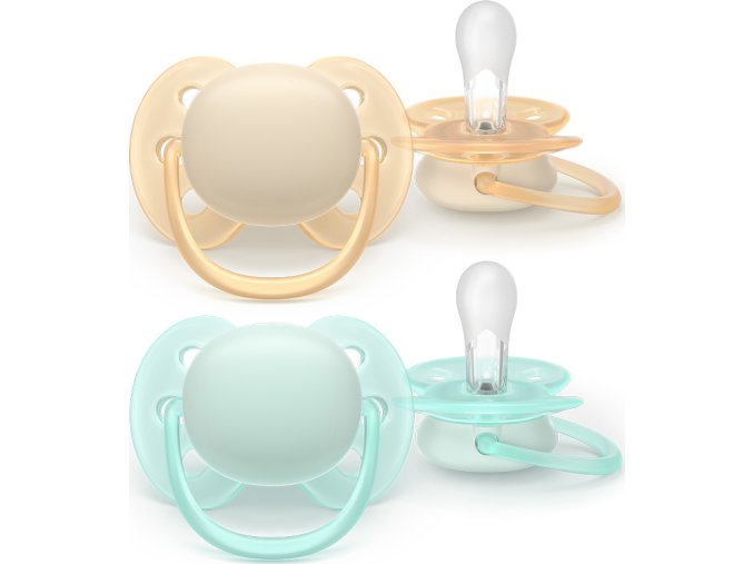 PHILIPS AVENT Philips AVENT Šidítko Ultrasoft Premium neutral 0-6m, 2 ks