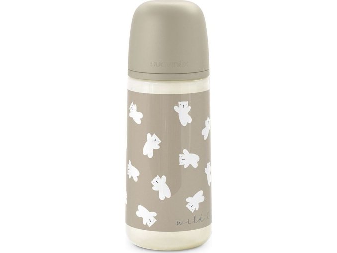 SUAVINEX | Kojenecká láhev 360 ml L WILD & FREE - hnědá (Varianta SUAVINEX | Kojenecká láhev 360 ml L WILD & FREE - hnědá)