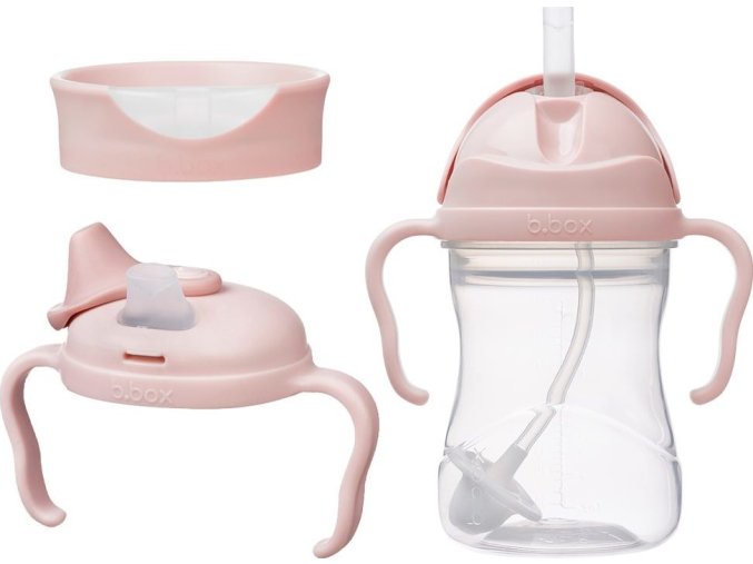 Univerzální sada na pití 3v1, 240 ml - růžová